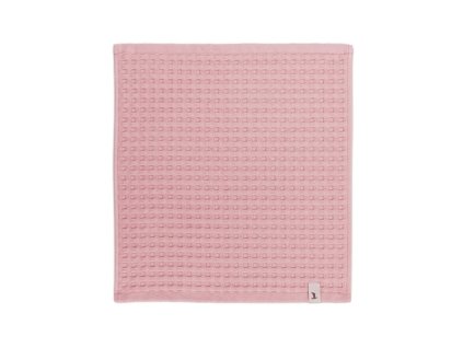 PIQUÉE ručník s waflovým vzorem 30 x 30 cm růžový