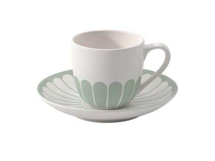 Espresso šálek s podšálkem z kolekce FLEUR VERT