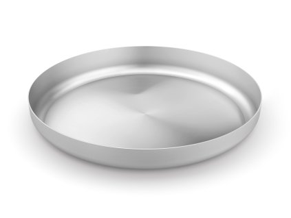 Velká dekorační mísa TWEO, kartáčovaná nerez