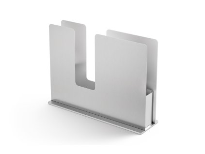 Stojánek na ubrousky LINU, kartáčovaná nerez