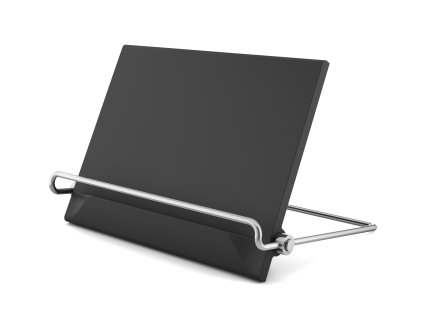 Stojan na kuchařku a tablet PACENE, kartáčovaná nerez