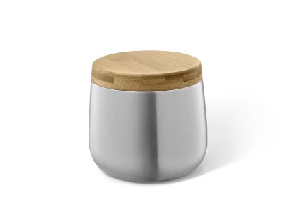 Dóza s víčkem BEVO, 0,6 l, kartáčovaná nerez