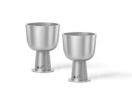 Sada kalíšků na vejce BEVO, 2 ks, kartáčovaná nerez