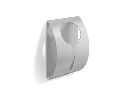 Samolepicí klip na ručníky PECO, kartáčovaná nerez