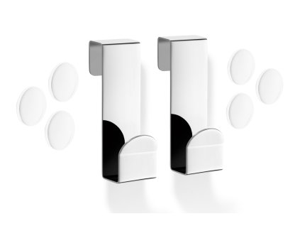 Háček na skleněnou sprchovou stěnu MITOR, set 2 ks, vysoký lesk