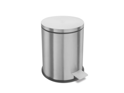 Pedálový odpadkový koš VASCA, 3 l, kartáčovaná nerez