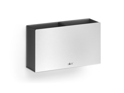 Velký držák na zubní kartáčky POTES, kartáčovaná nerez