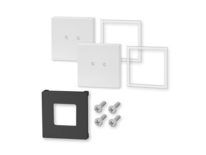 Nástěnný držák k nalepení výrobku na zeď CARVO, set 2 ks, bílý