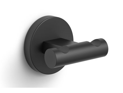 Dvojitý háček na ručníky SCALA, černý