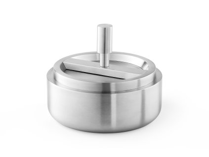 Rotační popelník CONTAS, kartáčovaná nerez