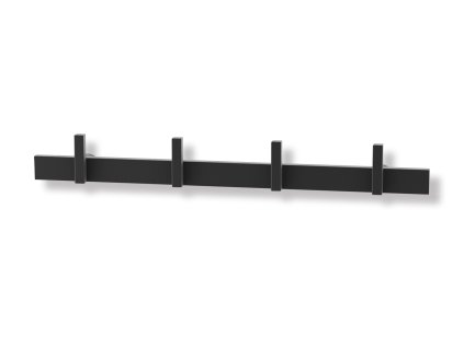 Věšák na kabáty CADORE, 40 cm, černý