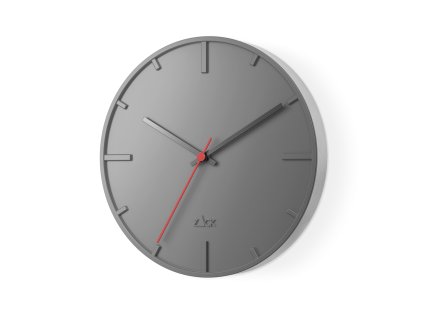 Nástěnné hodiny WANU, 27 cm, šedé