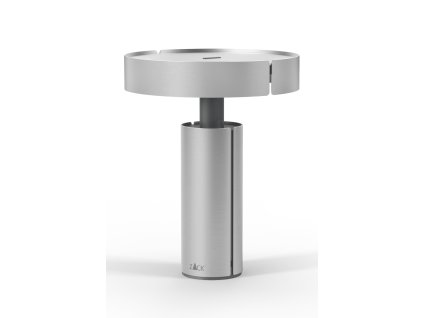 LED stolní lampa YARO, kartáčovaná nerez