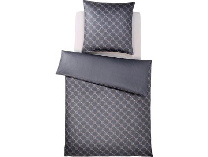 Sada ložního povlečení JOOP! CORNFLOWER GRADIANT 70 x 90 cm a 155 x 220 cm, šedá