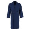 Lehký bavlněný župan s waflovým vzorem, PIQUÉE, hlubinná modrá, XL