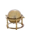 Stolní globus LLOC zlatý, 16 x 14 x 12 cm