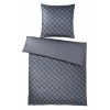Sada ložního povlečení JOOP! CORNFLOWER GRADIANT 2 x 70 x 90 cm a 200 x 200 cm, tmavě šedá