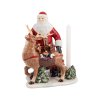 Vánoční dekorační svícen z kolekce CHRISTMAS TOYS MEMORY Santa se sobem
