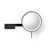 LED kosmetické zrcátko LINEA, černé