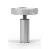 LED stolní lampa YARO, kartáčovaná nerez