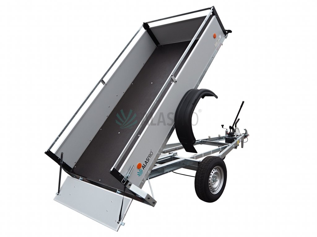 hydraulicky sklopný přívěsný vozík