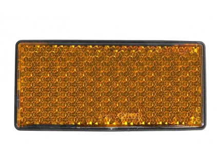 Odrazka oranžová 108x51 mm samolepicí