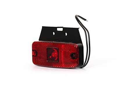 Svítilna zadní obrysová LED WAS W46, 12-24V na držáku, s odrazkou