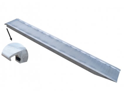 Nájezd hliníkový 2500/350mm s hákem (3000kg na pár)