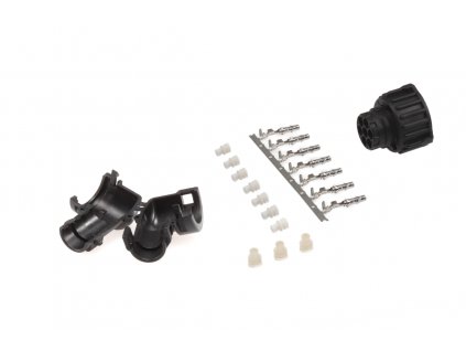 Konektor 7-pólový kruhový AMP pro 1,5mm systém, zahnutý, zásuvka (female)