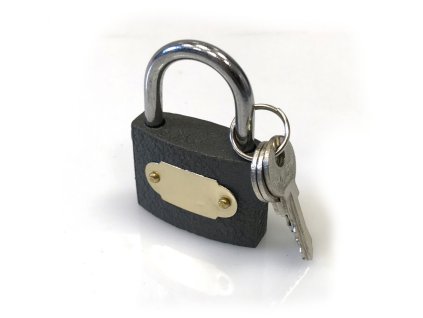 Zámek visací stavební 38 mm 3 klíče - DOPRODEJ