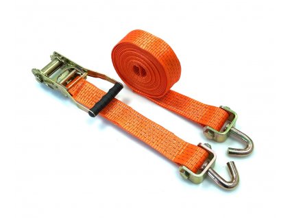 Upínací souprava 50 mm/6 m/5 t, jednoduché otočné háky, krátká ráčna