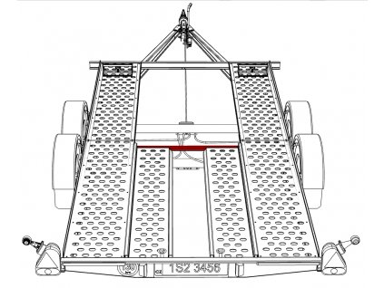 Držák nájezdů VAPP 1010 mm PA 2.0(2.5)/4.0/1.82