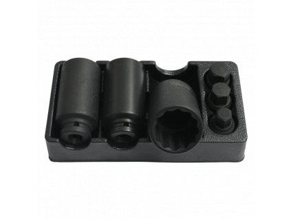 Sada kovaných vnitřních nástrčných klíců 1/2" tisícihranné a vnější HEX nástrčné klíče 1/2" 6ks