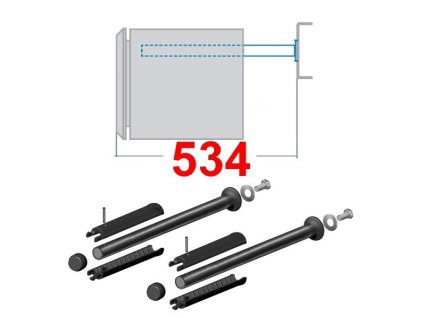 drzak bedny trubka easy bawer e0 142 y 534 mm