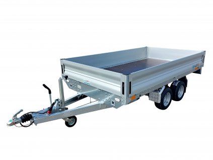 Brzděný přívěs se schránkou na nájezdy AHB light 2700kg 3600x1760mm pneu 10"