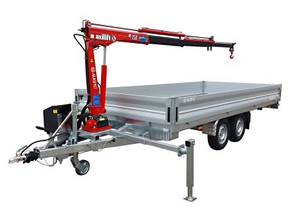 valníkový přívěs Alaspro s hydraulickou rukou Maxilift ML150.3 (8)