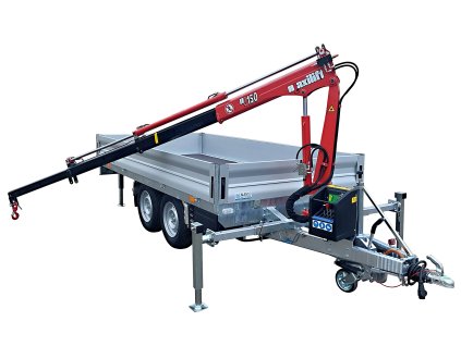 valníkový přívěs a hydraulická ruka Maxilift ML150 (4)