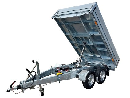 přívěsný vozík jednostranný sklápěč s elektrohydraulikou Alaspro (9)