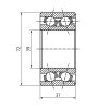 Ložisko do bubnu KNOTT 250x40 (72x39/h37), originál