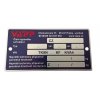 Originální výrobní štítek na přívěsy VAPP (r.v. 2003 - 2012 ) včetně ražby