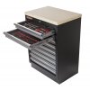 Celokovová dílenská skříňka PROFI s 9-ti šuplíky 680x458x910 mm - TGC1309