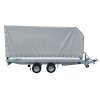 Brzděný přívěs se schránkou na nájezdy a plachtou AHB 2700kg 3600x1750mm