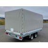 Brzděný přívěs se schránkou na nájezdy a plachtou AHB 2700kg 3600x1750mm