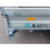 Nebrzděný přívěs s hliníkovými bočnicemi AHB 750kg 2550x1330mm, zesílená náprava na 1300kg