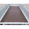 Nebrzděný přívěs s hliníkovými bočnicemi AHB 750kg 2550x1330mm, zesílená náprava na 1300kg