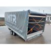 Hydraulicky sklopný přívěs s plachtou ADM 2700kg 5170x2095mm