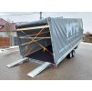 Hydraulicky sklopný přívěs s plachtou ADM 2700kg 5170x2095mm