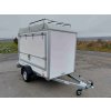 Nebrzděný skříňový přívěs se zadními dvoukřídlými dveřmi a boční klapkou  AVZ 26 O 750kg 2500x1240x1650mm