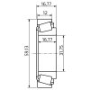 Ložisko kužel. do bubnu KNOTT 203,2x40 vnitřní 406147.001 59,13x31,75/h15,87)