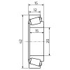 Ložisko kužel. do bubnu KNOTT 203,2x40 vnější 406144.001 42x20/h15)